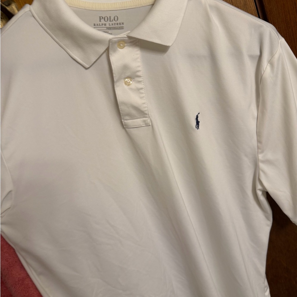 Polo by Ralph Lauren White Polo with Navy Pony Embroidery